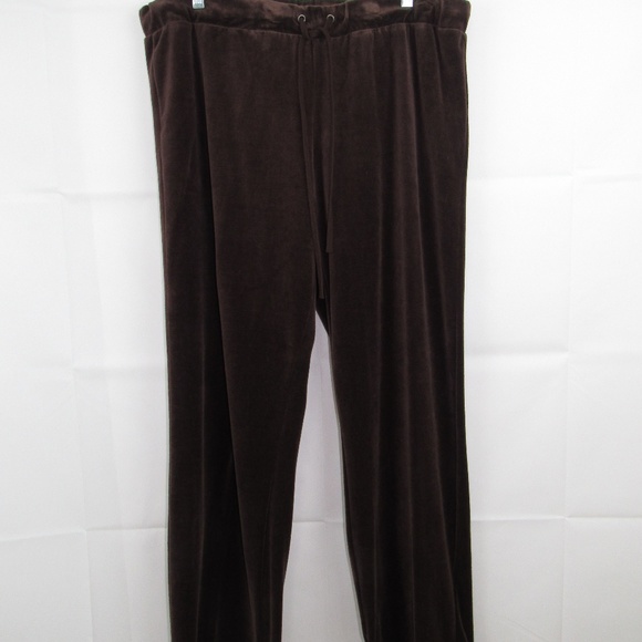 Suzie In The City Pant Size X Velvet Relaxed Brown - Picture 4 of 6